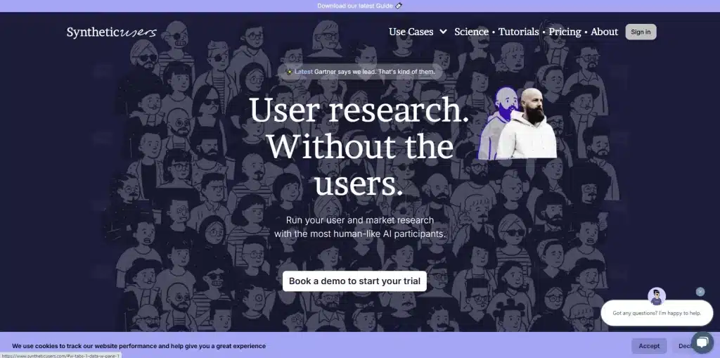 Synthetic Users est un site qui promet de faire de la recherche utilisateur sans utilisateurs. Cette phrase interroge. Que reste-t-il du design d'expérience utilisateur si on enlève les utilisateurs ?