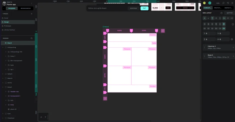 Presentation du grid layout