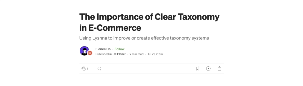 L'importance d'une taxonomie claire dans le milieu de l'E-commerce